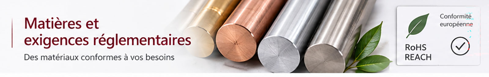 Métaux et alliages pour fabrication de pièces sur mesure